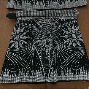 Elegant High Waist Black and White Women Shorts